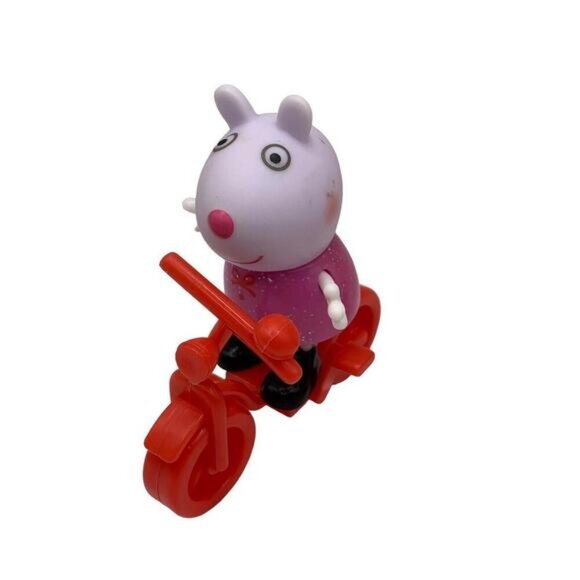 Peppa Pig & Friends 4 Figure Fun Playset Art Easel & Bike Peppa Suzy & Mummy - Picture 4 of 7